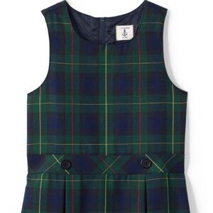 Lands' End School Uniform Girls Plaid Jumper